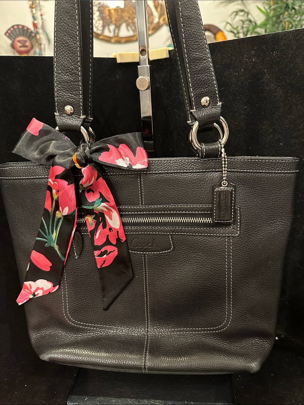 Coach Penelope Black Pebble Leather Shoulder Bag 2010 Beauty
